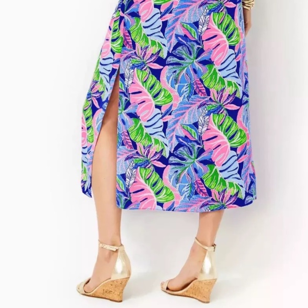 Lilly Pulitzer Joannah Silk Midi Dress - Picture 12 of 13